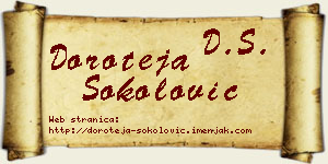 Doroteja Sokolović vizit kartica
